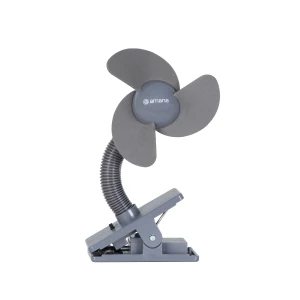 Amana Soft Blade Stroller Fan | Clip-On 360° Flexible Neck | Ultra Quiet Soft Foam Blade Fan