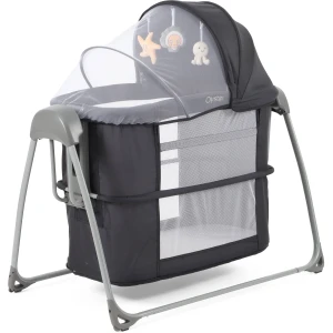 Oyster Swinging Crib - Carbonite