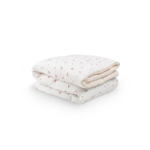 CuddleCo Cot Bed Quilt - Ditsy Cherry