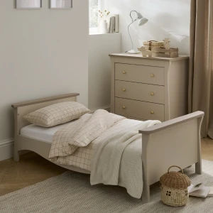CuddleCo Clara Toddler Bed - Cashmere/Ash