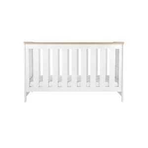 CuddleCo Burford Cot Bed - White/Oak