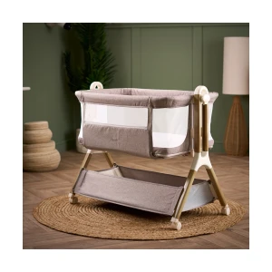 Obaby Cloud Bedside Crib - Nutmeg