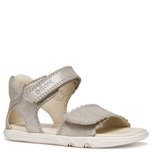 GEOX lekkie i elastyczne otwarte sandałki barefoot B Sandal Steppieup Beige 21