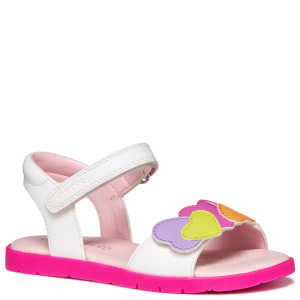 GEOX białe sandały dla dziewczynki J Sandal Joyfoot White/Multicolor 27