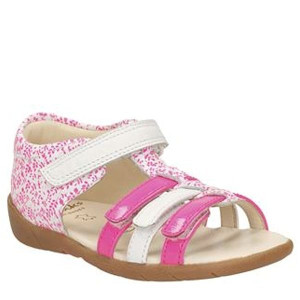 Clarks lekkie dziewczęce skórzane sandałki KIANI GLO FST 21