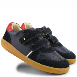 Bobux skórzane buty sportowe KP Riley Navy+Red 29