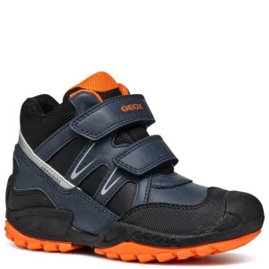Geox nieprzemakalne buty dla dzieci J N.Savage B.B ABX A Navy/Orange 28
