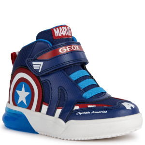 GEOX Sneakersy Marvel J GRAYJAY B.C Navy/Red 32