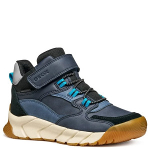 Geox wytrzymałe buty jesienne z wodoodporną membraną J Flexyper Pro Denim/Black 28