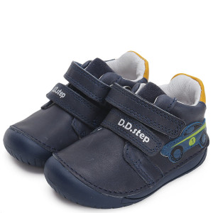 DD Step skórzane półbuty Barefoot Bermuda Blue z autem 20