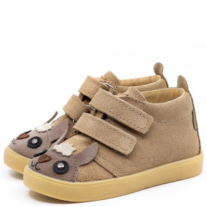Mrugała skórzane dziecięce buty SUZIE Alpaca Sand 26