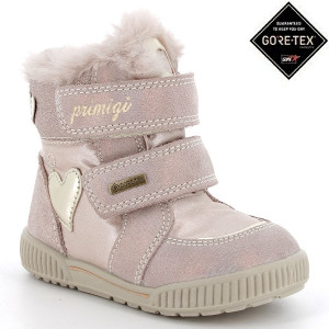 PRIMIGI złotoróżowe dziewczęce buty zimowe z membraną GoreTex 25