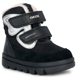 Śniegowce GEOX B Willaboom G.B ABX Black/LT Pink 27