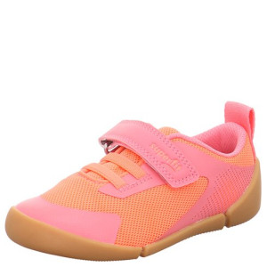 Superfit lekkie i elastyczne buty sportowe Barefoot Vento Rosa/Orange 25