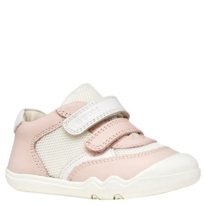 GEOX lekkie i elastyczne buty sportowe barefoot B Steppieup LT Rose/White 22