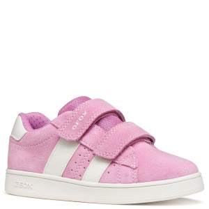 Geox skórzane sneakersy dziewczęce J Eclyper DK Pink/White 30