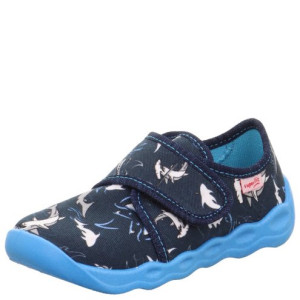 Superfit chłopięce kapcie szkolne BUBBLE Blau/Mehrfarbig 25