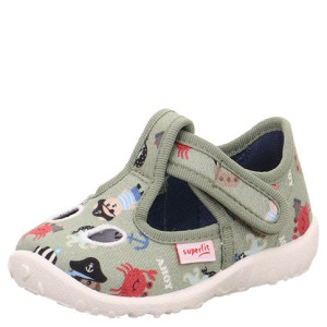 Kapcie Superfit dla chłopca Spotty Hellgrun 21
