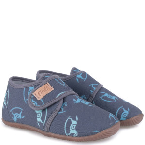 Granatowe Kapcie Emel barefoot w koniki 20
