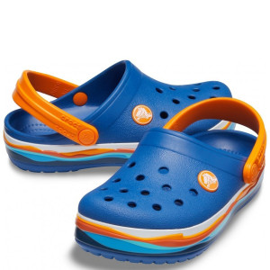 Kids Crocband Wavy Band Clog 20/21