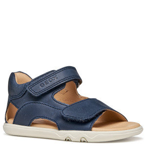 GEOX lekkie i elastyczne otwarte sandałki barefoot B Sandal Steppieup Navy 21