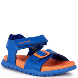 Lekkie piankowe sandałki Geox Water Friendly J Sandal Fusbetto B. A Royal/Orange  24