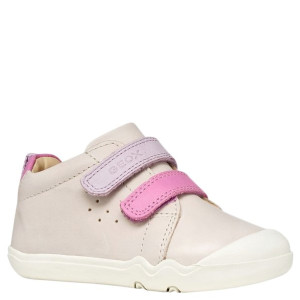 GEOX lekkie i elastyczne buty barefoot B Steppieup Ivory/DK Pink 21