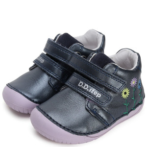 DD Step skórzane półbuty Barefoot Royal Blue 23