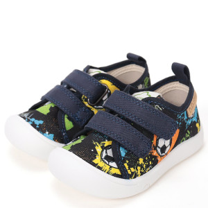 DD Step lekkie granatowe tenisówki barefoot w piłki 25