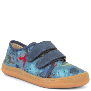 Froddo tenisówki Barefoot w dinozaury Canvas Dark Denim 21