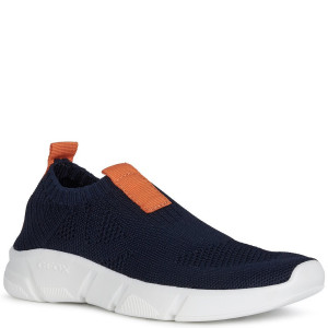 Geox wsuwane buty sportowe J Aril B. A Navy/Orange 28