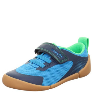 Superfit lekkie i elastyczne buty sportowe Barefoot Vento Blau/Hellgrun 25