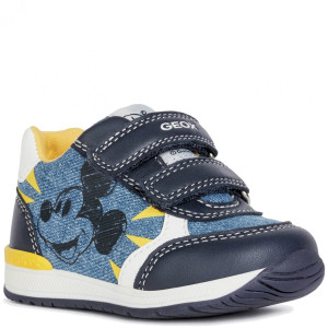 Buty dla Dzieci GEOX Sneakersy dziecięce B Rishon B. C Jeans Avio/Navy 21