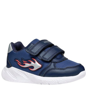 Geox Sneakersy buty dla chłopca B Sprintye B. A Avio/Red 21