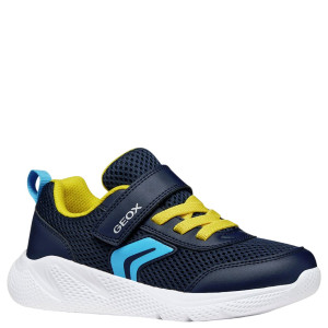 Geox Sneakersy buty sportowe J Sprintye B. A Navy/Yellow 28