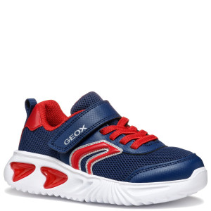 GEOX Sneakersy ze światełkami J ASSISTER  B. C Navy/Red 35