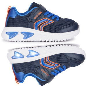 GEOX Sneakersy ze światełkami J ASSISTER B. C NAVY/ROYAL 24