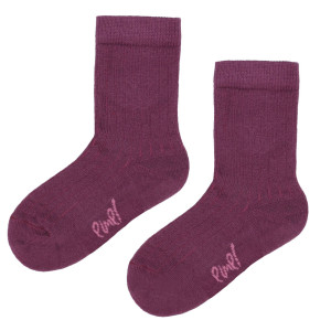 Emel śliwkowe skarpetki merino Emel ESK 100-57 19/22