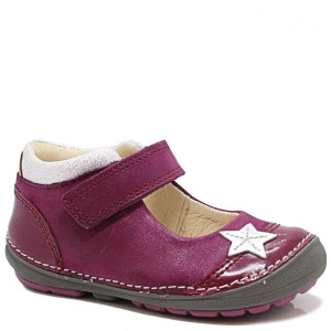 Clarks balerinki Softly Gina Plum Leather tęgość F 22