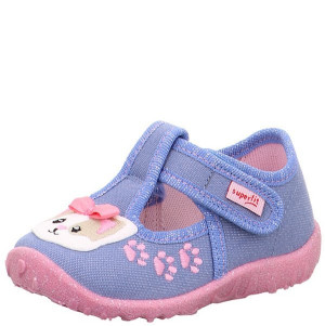 Kapcie Superfit dla dziewczynki SPOTTY Blau/Rosa 20
