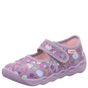 Lekkie dziewczęce kapcie Superfit Bubble Lila 24