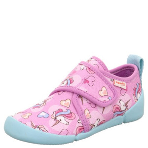 Superfit dziewczęce kapcie barefoot VENTI Rosa/Mehrfarbig 25