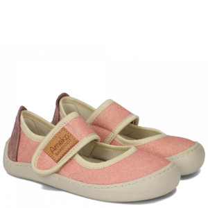 Dziewczęce kapcie barelinki barefoot Ameko Noel Brownrose 21