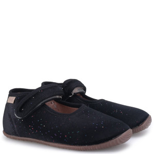 Emel Kapcie barefoot dla dzieci czarne z brokatem 27