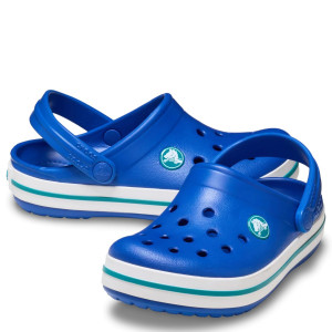 Klapki dziecięce Crocs Kids Crocband Clog Blue Bolt/Turbo Teal 22/23