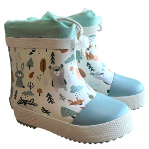 Playshoes zielone lekkie i elastyczne kalosze ze ściągaczem 20