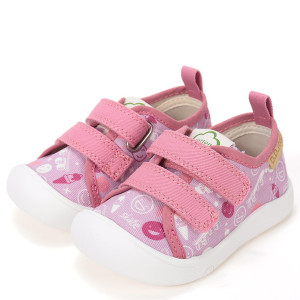DD Step lekkie liliowe tenisówki barefoot we wzorki 30