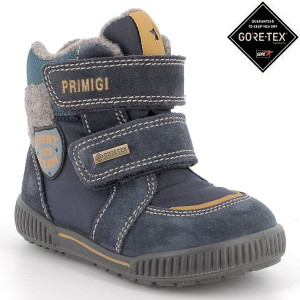 PRIMIGI granatowo-niebieskie buty zimowe z membraną GoreTex 22