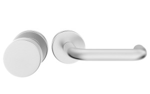 Gałko-klamka U-FORM INOX - do drzwi wewnętrznych, stal nierdzewna