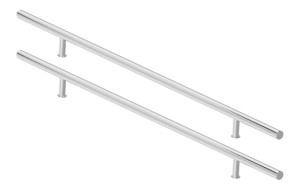 Antaba nierdzewna okrągła - pochwyt do drzwi, 150cm prosta, dwustronna
